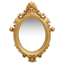 Specchio da Parete Stile Castello 56x76 cm Oro