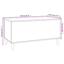 Tavolino Salotto Rovere Sonoma 90x44,5x45 cm Legno Multistrato