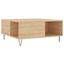 Tavolino Salotto Rovere Sonoma 80x80x36,5 cm Legno Multistrato