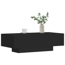 Tavolino da Salotto Nero 100x49,5x31 cm in Legno Multistrato