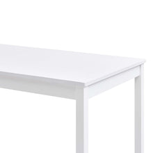 Tavolo da Pranzo Bianco 140x70x73 cm in Legno di Pino