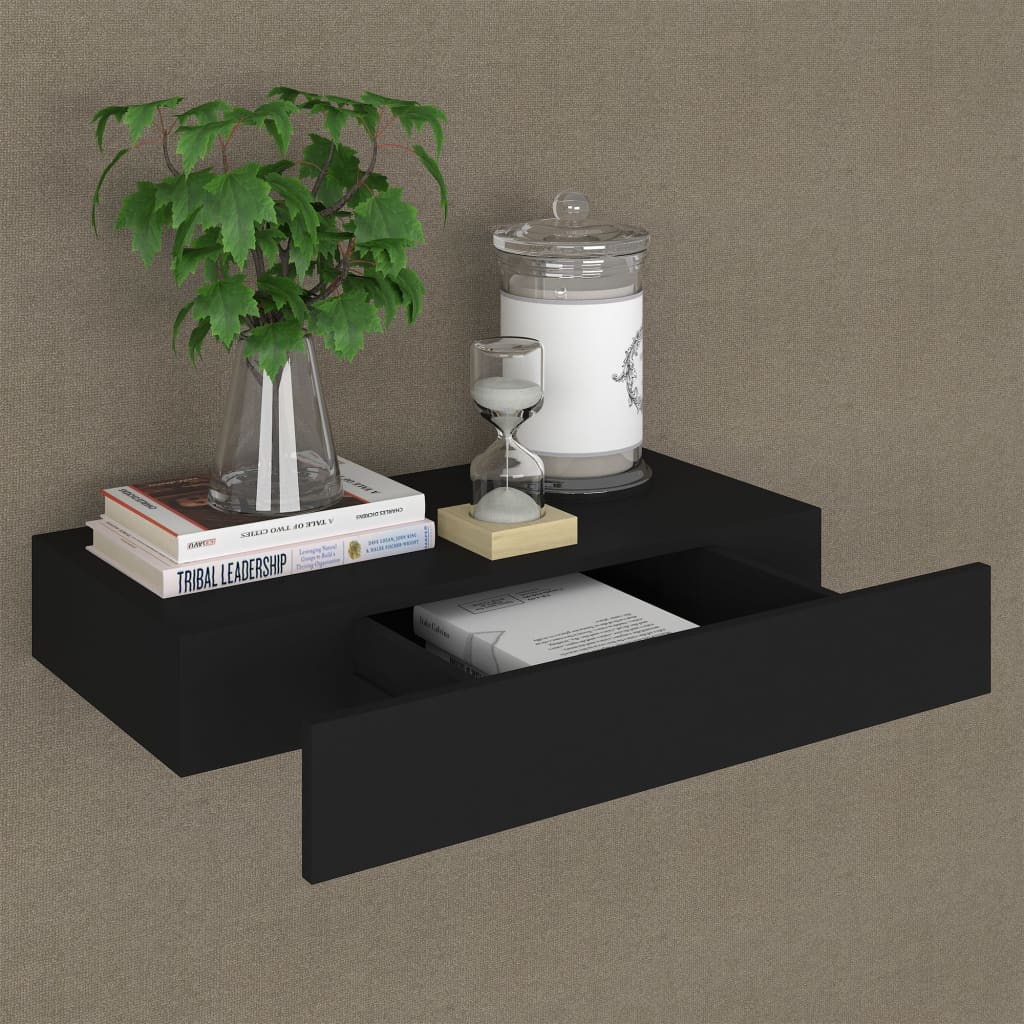 Mensola con cassetti. Floating shelf with drawers 