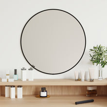 Specchio da Parete Nero Ø 50 cm Rotondo